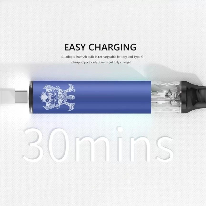 DISPOSABLE BARS 將軍 S1 拋棄式主機｜支持多次注油｜耐用便捷 - 電子煙潮流商城