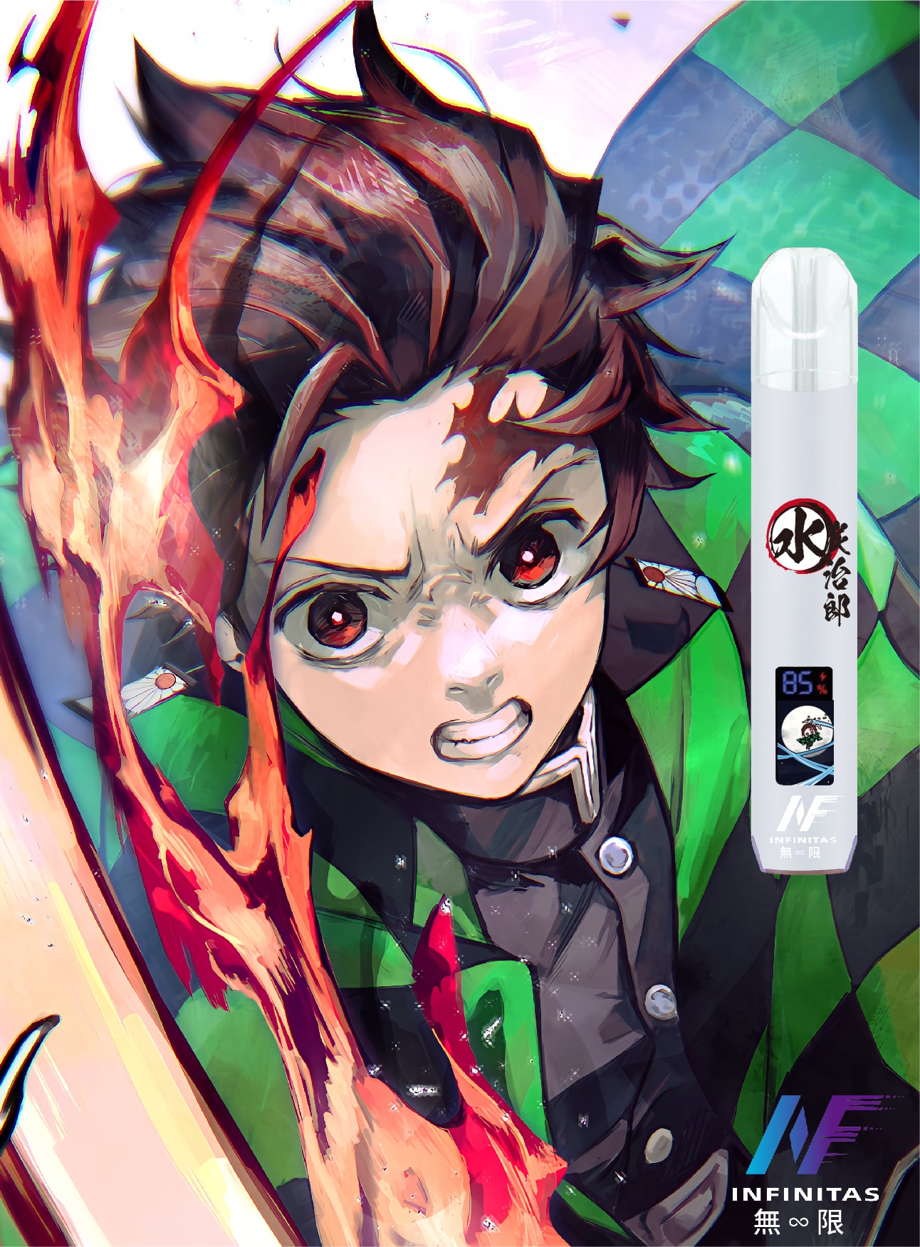 INF无限一代通用主機｜鬼滅之刃聯名電子煙｜多口味相容暢享霧化 - 電子煙潮流商城