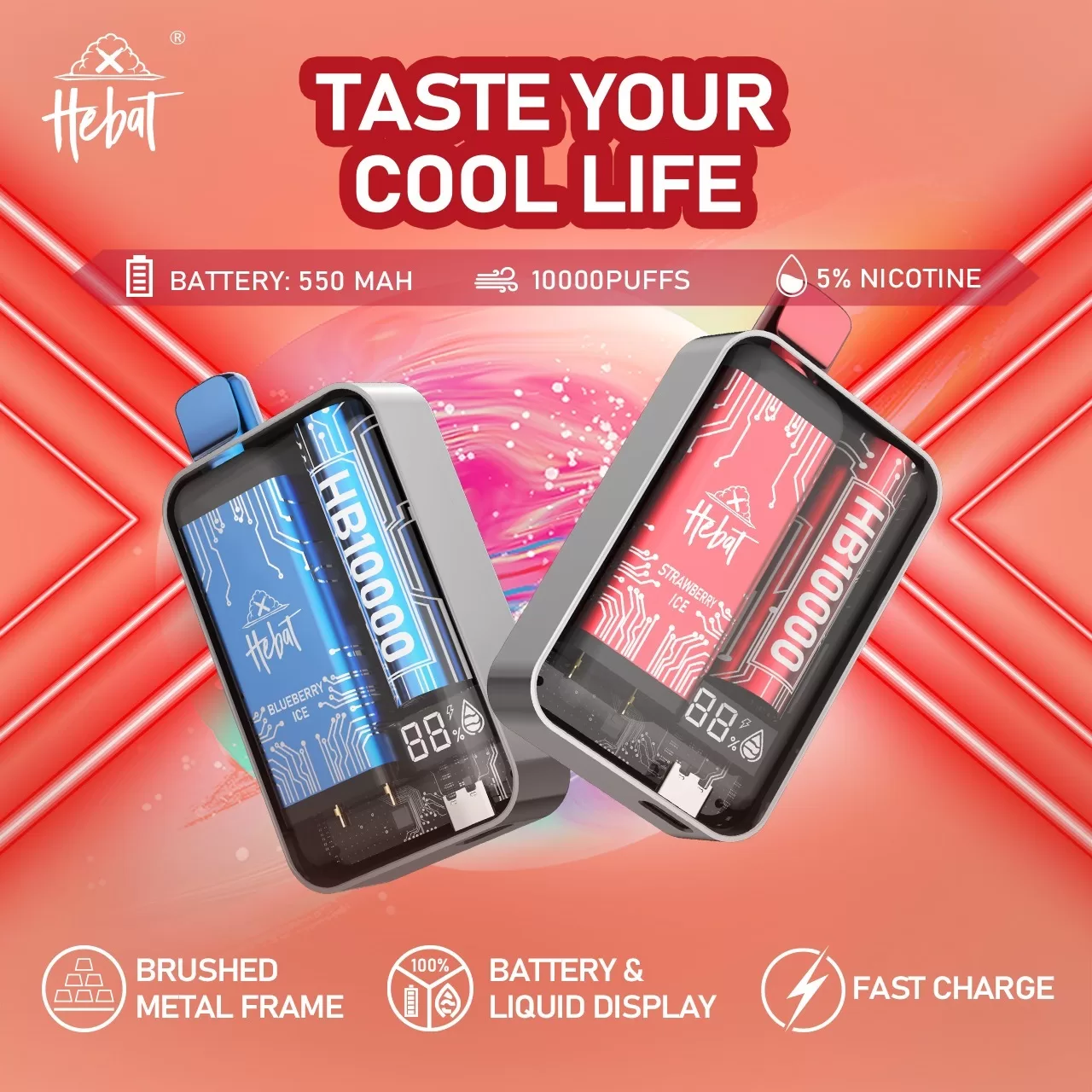 HEBAT 10000口 喜貝大容量電子煙