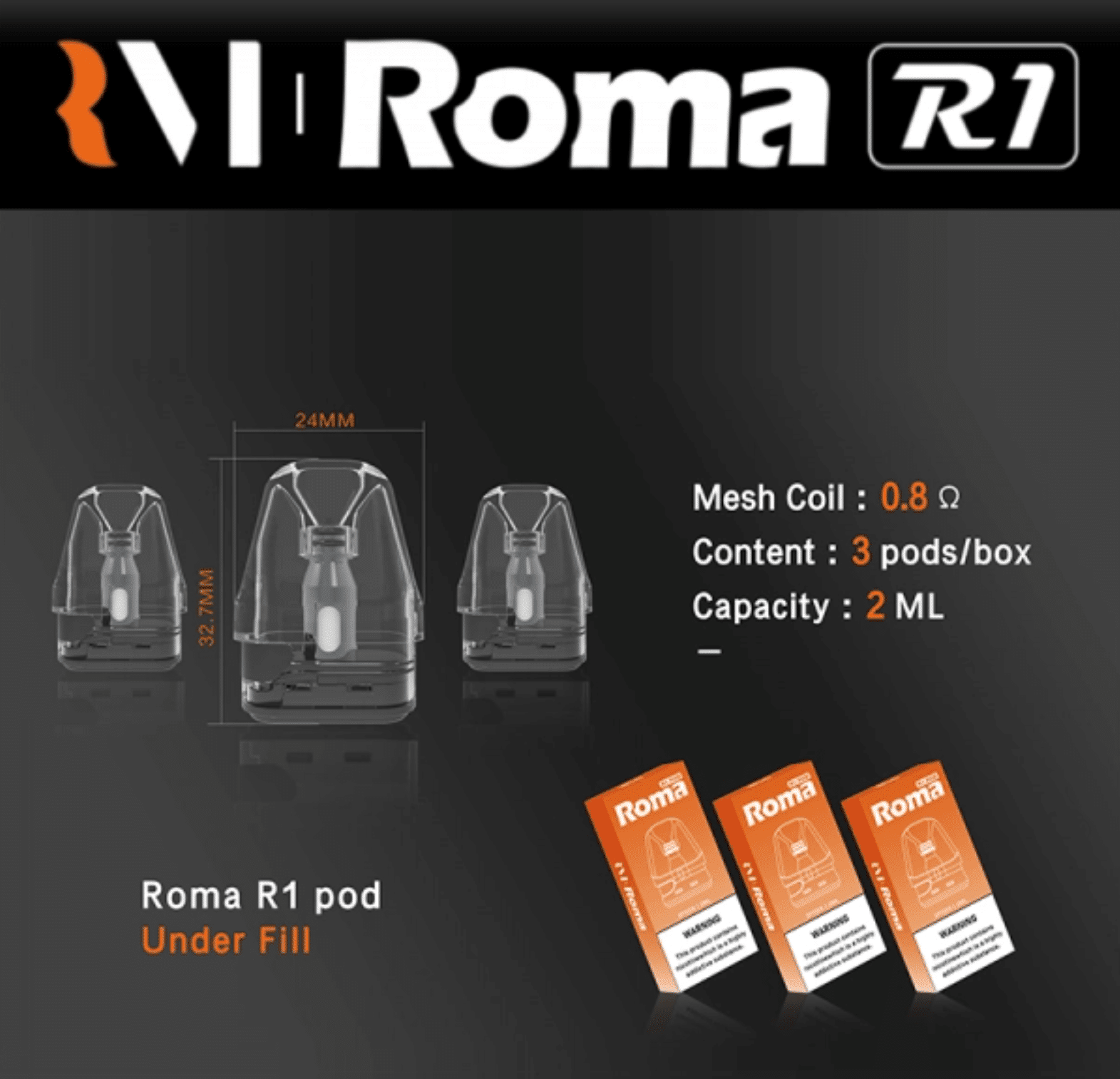 Roma R1空煙倉 3入組