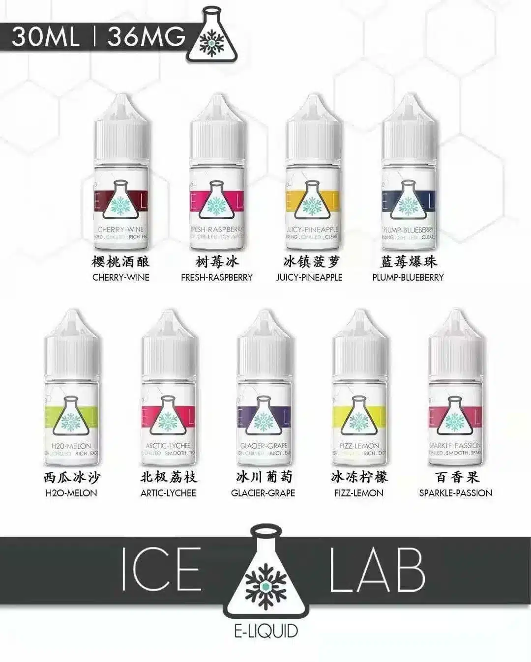ICE LAB小煙油 冰凍實驗室 30ml/36mg 【買五送一】 - 電子煙潮流商城