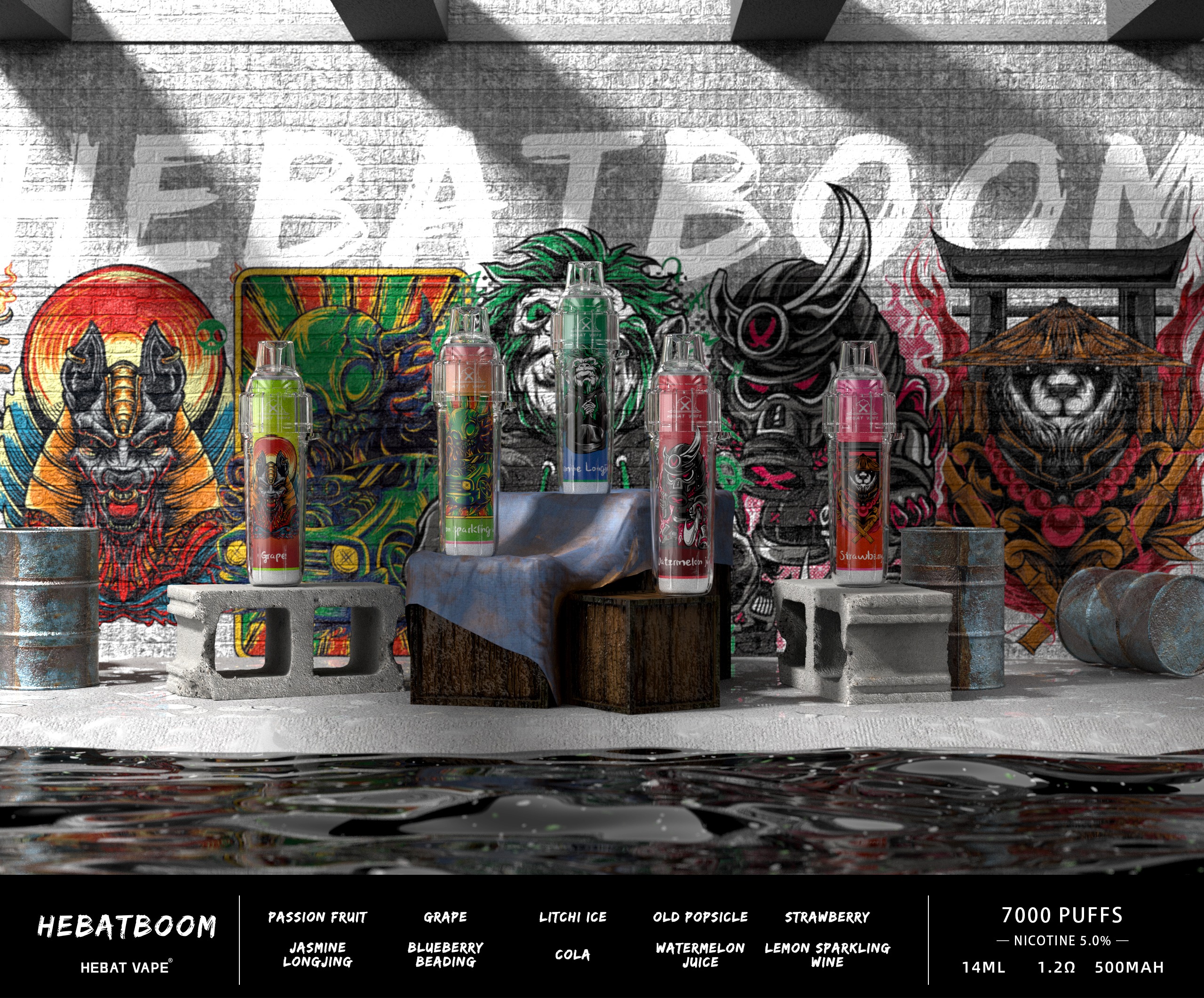 Hebat BOOM 7000 Puffs